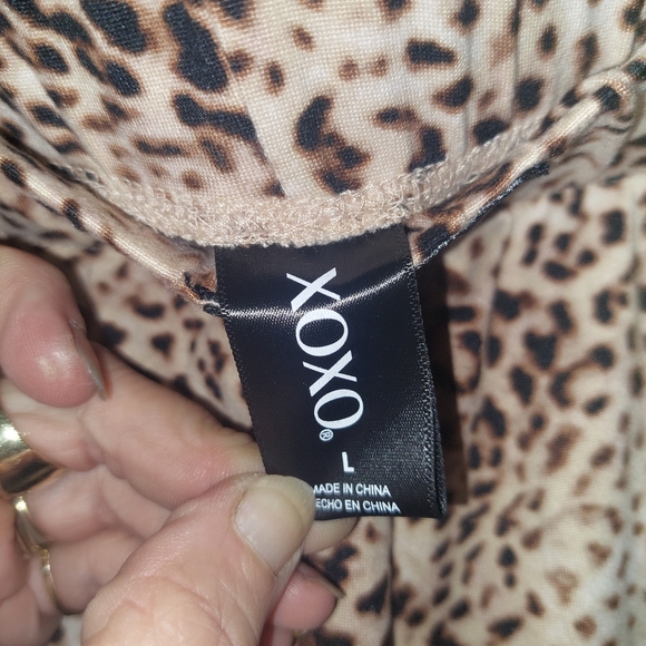 NWOT leopard shortie pajama set, size L - Picture 6 of 6